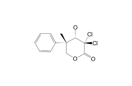 3,3-DICHLORO-4-HYDROXY-5-METHYL-5-PHENYLTETRAHYDRO-2H-PYRAN-2-ONE