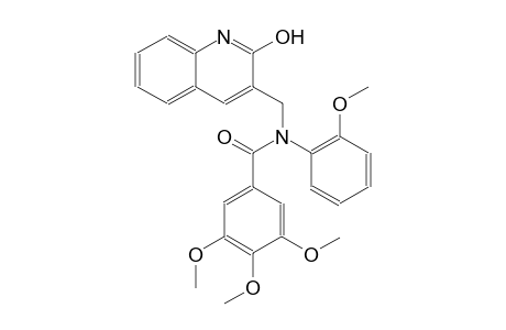 N-[(2-hydroxy-3-quinolinyl)methyl]-3,4,5-trimethoxy-N-(2-methoxyphenyl)benzamide
