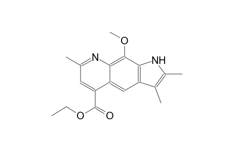 ethyl 9-methoxy-2,3,7-trimethyl-1H-pyrrolo[3,2-g]quinoline-5-carboxylate