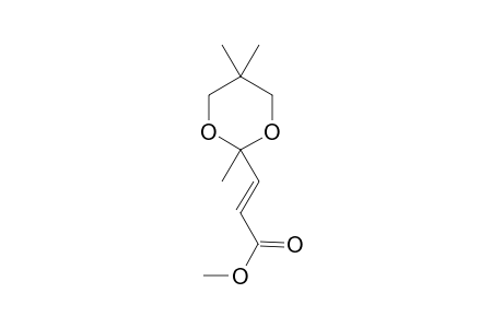 (E)-3-(2,5,5-Trimethyl-[1,3]dioxan-2-yl)-acrylic acid methyl ester
