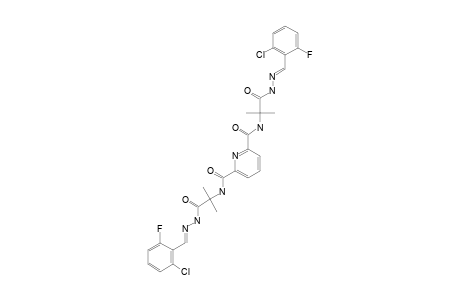 N(2),N(6)-BIS-[1-[2-(2-CHLORO-6-FLUOROBENZYLIDENE)-HYDRAZINYL]-2-METHYL-1-OXOPROPAN-2-YL]-PYRIDINE-2,6-DICARBOXAMIDE
