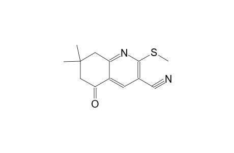 3-quinolinecarbonitrile, 5,6,7,8-tetrahydro-7,7-dimethyl-2-(methylthio)-5-oxo-