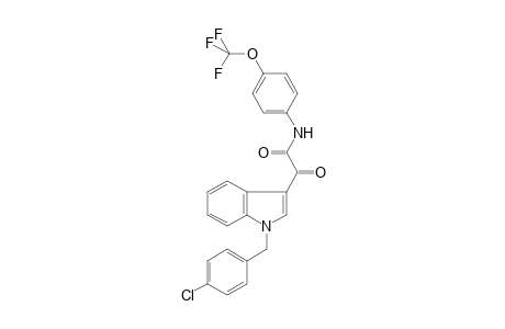1H-Indole-3-acetamide, 1-[(4-chlorophenyl)methyl]-.alpha.-oxo-N-[4-(trifluoromethoxy)phenyl]-