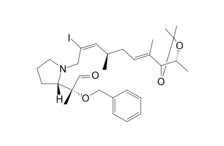 (2S)-2-[(R)-1-[(Benzyloxy)-1-formylethyl]-N-[(2E,6E)-(4R,8R,9R)-8,9-(isopropylidenedioxy)-4,7-dimethyl-2,6-decadien-1-yl]pyrrolidine