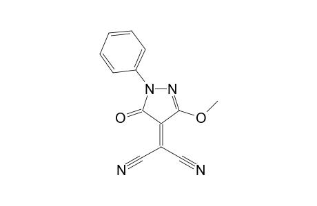 (1,5-Dihydro-3-methoxy-5-oxo-1-phenyl-4H-pyrazol-4-ylidene)propanedinitrile