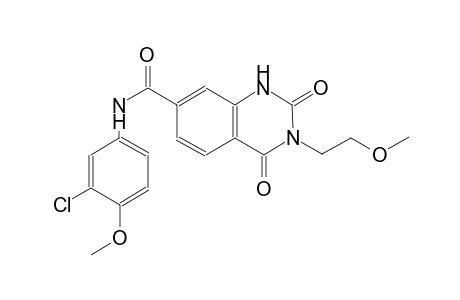 N-(3-chloro-4-methoxyphenyl)-3-(2-methoxyethyl)-2,4-dioxo-1,2,3,4-tetrahydro-7-quinazolinecarboxamide