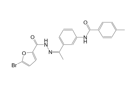 N-{3-[(1Z)-N-(5-bromo-2-furoyl)ethanehydrazonoyl]phenyl}-4-methylbenzamide