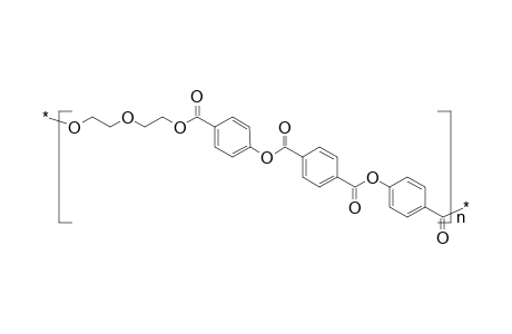 Polyester based on diethylene glycol, 4-hydroxybenzoic and terephthalic acids