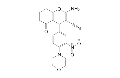 2-amino-4-[4-(4-morpholinyl)-3-nitrophenyl]-5-oxo-5,6,7,8-tetrahydro-4H-chromene-3-carbonitrile