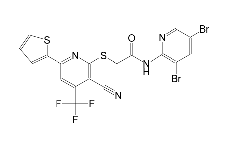 acetamide, 2-[[3-cyano-6-(2-thienyl)-4-(trifluoromethyl)-2-pyridinyl]thio]-N-(3,5-dibromo-2-pyridinyl)-