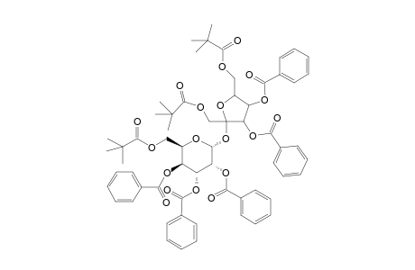 .alpha.-D-Glucopyranoside, 3,4-di-O-benzoyl-1,6-bis-O-(2,2-dimethyl-1-oxopropyl)-.beta.-D-fructofuranosyl, 2,3,4-tribenzoate 6-(2,2-dimethylpropanoate)