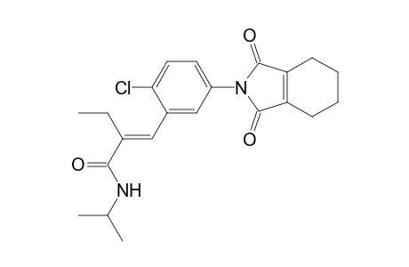 Butanamide, 2-[[2-chloro-5-(1,3,4,5,6,7-hexahydro-1,3-dioxo-2H-isoindol-2-yl)phenyl]methylene]-N-(1-methylethyl)-