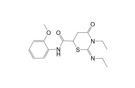 2H-1,3-thiazine-6-carboxamide, 3-ethyl-2-[(E)-ethylimino]tetrahydro-N-(2-methoxyphenyl)-4-oxo-, (2E)-