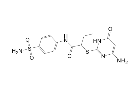 2-[(4-amino-6-oxo-1,6-dihydro-2-pyrimidinyl)sulfanyl]-N-[4-(aminosulfonyl)phenyl]butanamide