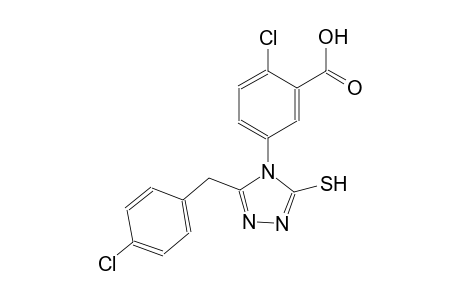 benzoic acid, 2-chloro-5-[3-[(4-chlorophenyl)methyl]-5-mercapto-4H-1,2,4-triazol-4-yl]-