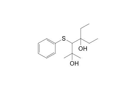 4-Ethyl-2-methyl-3-(phenylthio)hexane-2,4-diol