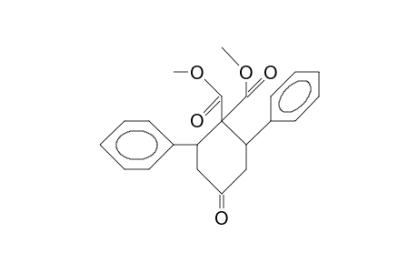 Dimethyl-cis-2,6-diphenyl-4-oxocyclohexane-1,1-dicarboxylate