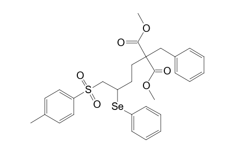 2-Benzyl-2-[3-(phenylseleno)-4-tosyl-butyl]malonic acid dimethyl ester