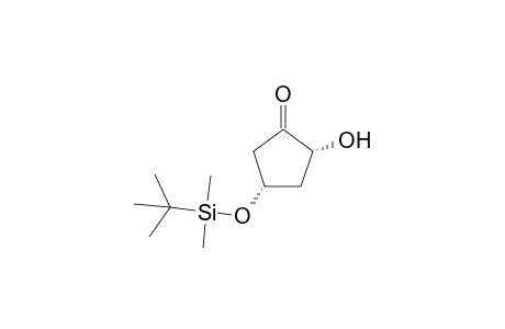 (2R*,4S*)-4-[(tert-Butyldimethylsilyl)oxy]-2-hydroxycyclopentan-1-one