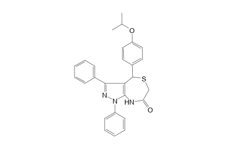 4-(4-Isopropoxy-phenyl)-1,3-diphenyl-4,8-dihydro-1H-pyrazolo[3,4-e][1,4]thiazepin-7-one