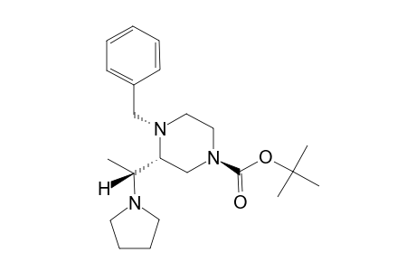 (+)-TERT.-BUTYL-(R)-4-BENZYL-3-[(R)-1-(PYRROLIDIN-1-YL)-ETHYL]-PIPERAZINE-1-CARBOXYLATE