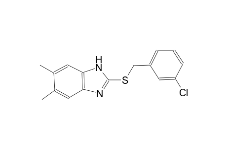 1H-benzimidazole, 2-[[(3-chlorophenyl)methyl]thio]-5,6-dimethyl-