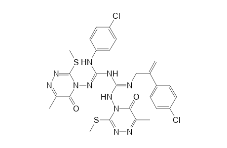Imidodicarbonimidic diamide, N,2-bis(4-chlorophenyl)-N',N''-bis[6-methyl-3-(methylthio)-5-oxo-1,2,4-triazin-4(5H)-yl]-N'''-2-propenyl-