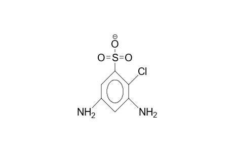 2-Chloro-3,5-diamino-benzenesulfonate anion