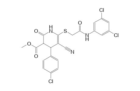 3-pyridinecarboxylic acid, 4-(4-chlorophenyl)-5-cyano-6-[[2-[(3,5-dichlorophenyl)amino]-2-oxoethyl]thio]-1,2,3,4-tetrahydro-2-oxo-, methyl ester