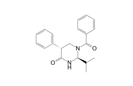 (2S,5R)-1-Benzoyl-2-isopropyl-5-phenylperhydropyrimidin-4-one