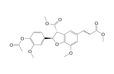 (+/-)-4-O-acetyl-trans-dehydrodiferulate dimethyl ester