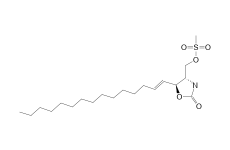 (2S,3S,4E)-2-AMINO-2,3-N,O-CARBONYL-1-O-(METHYLSULFONYL)-OCTADEC-4-ENE-1,3-DIOL