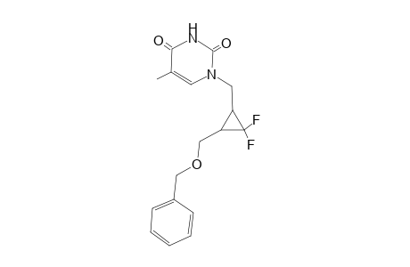 (+-)1-[(1SR,3RS)-3-Benzyloxymethyl-2,2-difluorocyclopropylmethyl]-5-methyl-1,2,3,4-tetrahydro-2,4-pyrimidinedione