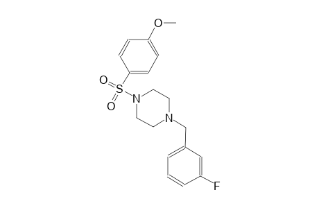 piperazine, 1-[(3-fluorophenyl)methyl]-4-[(4-methoxyphenyl)sulfonyl]-