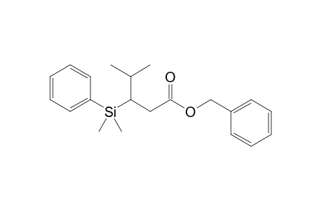 Benzyl 3-dimethyl(phenyl)silyl-4-methylpentanoate