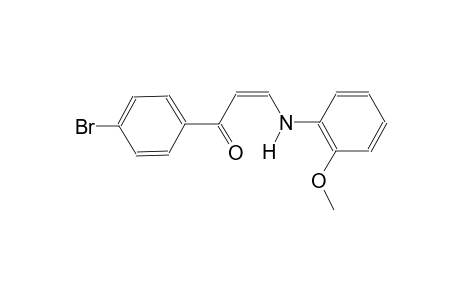 (2Z)-1-(4-bromophenyl)-3-(2-methoxyanilino)-2-propen-1-one