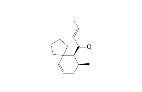 (E)-1-(rel-(6S,7S)-7-methylspiro[4.5]dec-9-en-6-yl)but-2-en-1-one