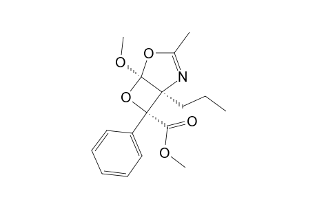 EXO-5-METHOXY-3-METHYL-7-PHENYL-1-PROPYL-4,6-DIOXA-2-AZABICYCLO-[3.2.0]-HEPT-2-ENE-7-CARBOXYLIC-ACID-METHYLESTER