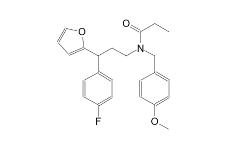 propanamide, N-[3-(4-fluorophenyl)-3-(2-furanyl)propyl]-N-[(4-methoxyphenyl)methyl]-