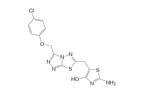 2-Amino-5-({3-[(4-chlorophenoxy)methyl][1,2,4]triazolo[3,4-b][1,3,4]thiadiazol-6-yl}-methyl)-1,3-thiazol-4-ol