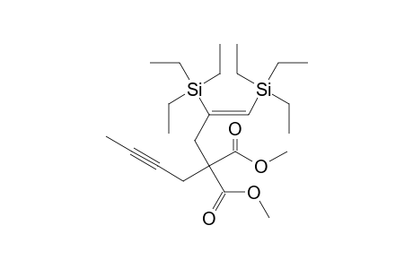 (Z)-Dimethyl 2-(2,3-bis(triethylsilyl)allyl)-2-(but-2-yn-1-yl)malonate