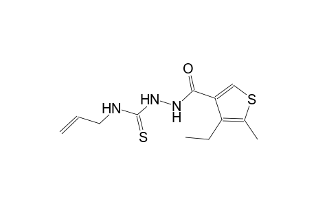 N-allyl-2-[(4-ethyl-5-methyl-3-thienyl)carbonyl]hydrazinecarbothioamide