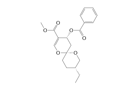(4R,6R,9R)-4-(Benzoyloxy)-9-ethyl-3-(methoxycarbonyl)-1,7-dioxasioro[5.5]undec-2-ene