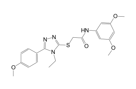 N-(3,5-dimethoxyphenyl)-2-{[4-ethyl-5-(4-methoxyphenyl)-4H-1,2,4-triazol-3-yl]sulfanyl}acetamide