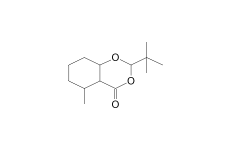 4H-1,3-Benzodioxin-4-one, 2-(1,1-dimethylethyl)hexahydro-5-methyl-, [2s-(2.alpha.,5.alpha.,6.beta.,8a.beta.)]-