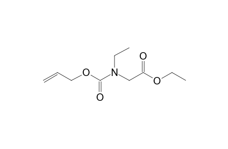 Glycine, N-ethyl-N-allyloxycarbonyl-, ethyl ester