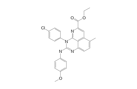 3-(4-CHLOROPHENYL)-2-[(4-METHOXYPHENYL)-AMINO]-5-(ETHOXYCARBONYL)-7-METHYLPYRIDO-[2,3,4-DE]-QUINAZOLINE