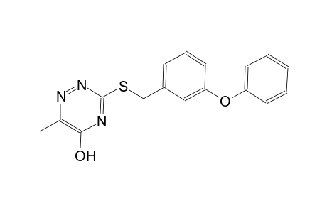 1,2,4-triazin-5-ol, 6-methyl-3-[[(3-phenoxyphenyl)methyl]thio]-