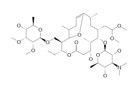 (2R,3R,7R,8S,9S,10R,12R)-10-(2,2-dimethoxyethyl)-9-[(2R,3R,4S,5S,6R)-4-dimethylamino-3,5-dihydroxy-6-methyloxan-2-yl]oxy-3-ethyl-7-hydroxy-2-[[(2R,3R,4R,5R,6R)-5-hydroxy-3,4-dimethoxy-6-methyloxan-2-yl]oxymethyl]-8,12,16-trimethyl-4,17-dioxabicyclo[11.3.1