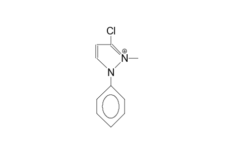 1-Methyl-2-phenyl-5-chloro-pyrazolinium cation